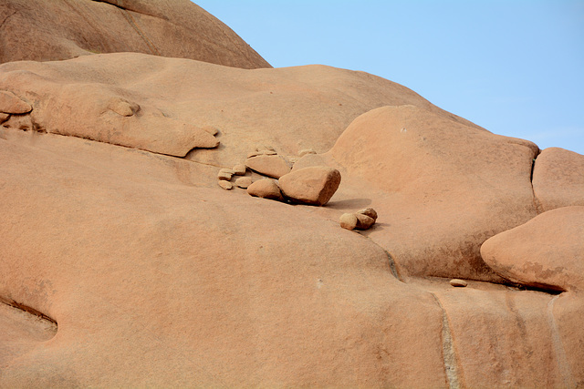 Namibia, Small Stones on the Granite Surface of Spitzkoppe