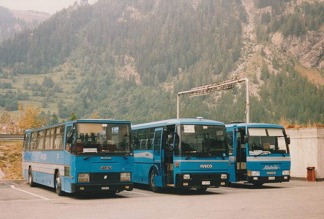Courmayeur bus station - 29 Aug 1990 Courmayeur bus station - 29 Aug 1990
