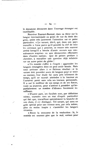 Corret - Utilité et possibilité d’une langue auxiliaire internationale en médecine