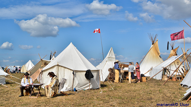 White faces among the Indians