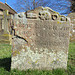 sible hedingham church, essex c18 gravestone of mary benson with skull and ouroboros detail,(31)