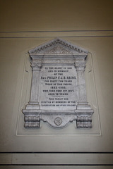 Memorial to the Rev Phillip Hains, St George's Church, Wigan