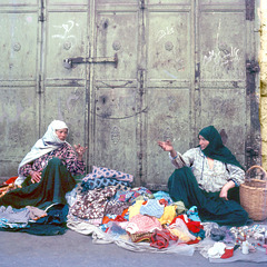 Talking hands in the old city of Jerusalem 1970