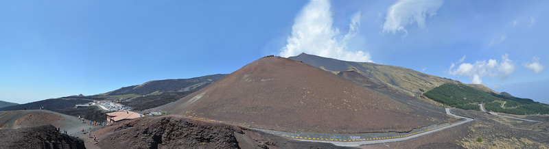 Nicolosi Nord, Cratere Silvestre Superiore and Lower Station of Etna Funicular