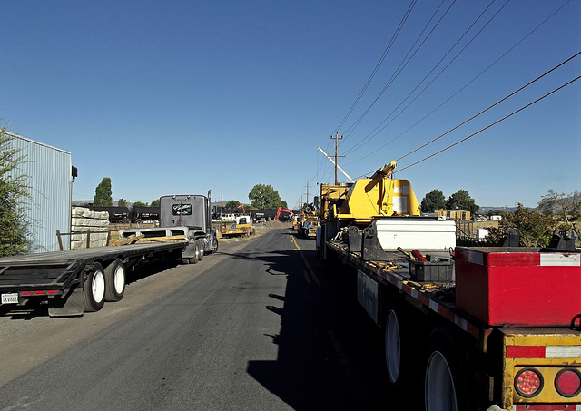 Street full of trucks