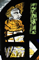 sandiacre church, derbs ; c14 glass beastie