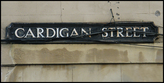 Cardigan Street street sign
