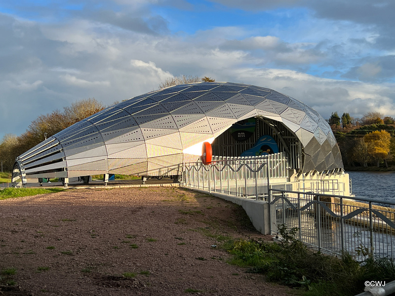 The River Ness Hydro-Electric plant in Inverness.