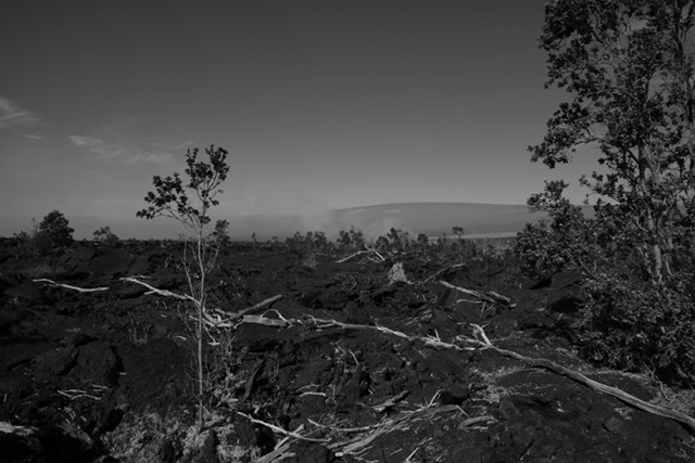 A'a lava field on Kilauea volcano