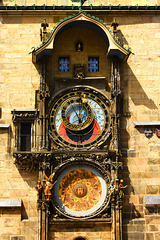 A famous wall - Prague astronomical clock