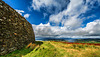 Blick vom Grianan Of Aileach auf die Landschaft von Inishowen