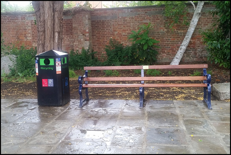 new paving and eyesore bin