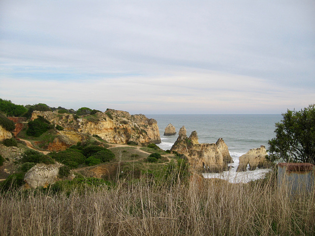 Looking eastward from the cliffs above the Hotel Alvor towards (2009)