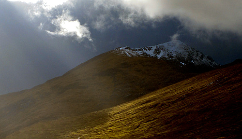 Sunlit uplands, Glen Garry, Lochaber, Scotland