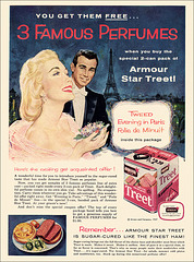 Treet Canned Meat Ad, 1957