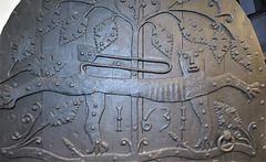 dartmouth church, devon, c15 ironwork on door