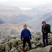 Jim Sinpson & Stephen Drury on the summit of Great End 19th April 1992