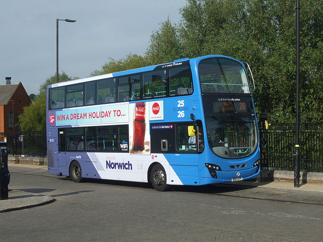 DSCF7468 First Eastern Counties  36170 (BD11 CFP) in Norwich - 2 June 2017