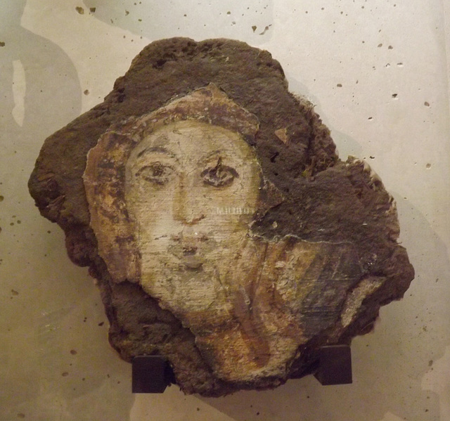 Painted Female Head in the Louvre, June 2013