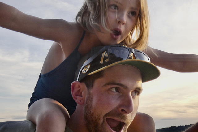 Hazel and Uncle Adrian at Sunapee, NH