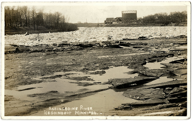 WP2002 WPG - ASSINABOINE RIVER ICE GOING OUT