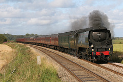 34067  TANGMERE on 1Z69 The Scarborough Flyer Scarborough to Crewe at Willerby Carr Crossing 22nd July 2011