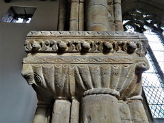 sandiacre church, derbs; c12 chancel arch capital