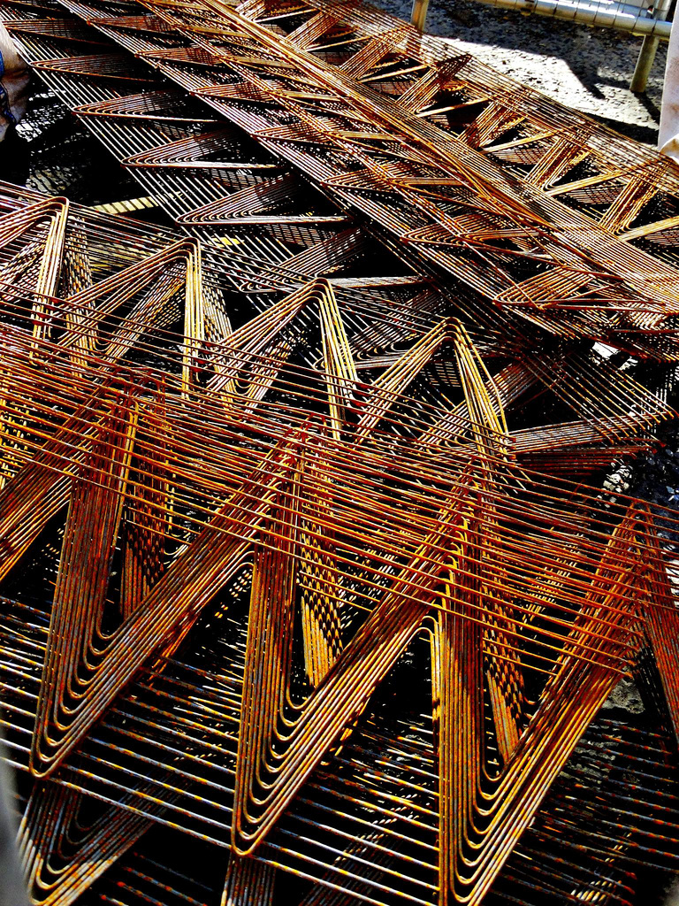 Angles,Lines And Rust On Site