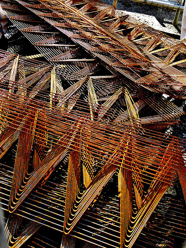 Angles,Lines And Rust On Site