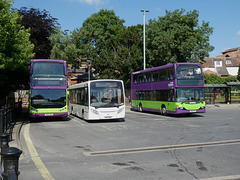 HFF: Buses at the Old Cattle Market Bus Station, Ipswich - 8 Jul 2022 (P1120327)