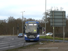 Prospect Coaches (Megabus contractor) PR73 EMA at Fiveways, Barton Mills - 13 Jan 2024 (P1170274)