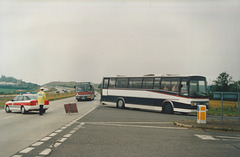 Coaches diverted from the A11 at Barton Mills – 15 Aug 1993 (202-4)