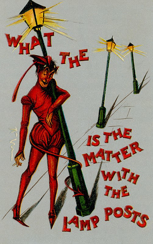 What the Devil Is the Matter with the Lamp Posts?
