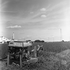 Irrigation pump by the paddy fields