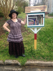 A Little Free Library in Durham NC