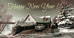 Previous photo changed into a new year's card.