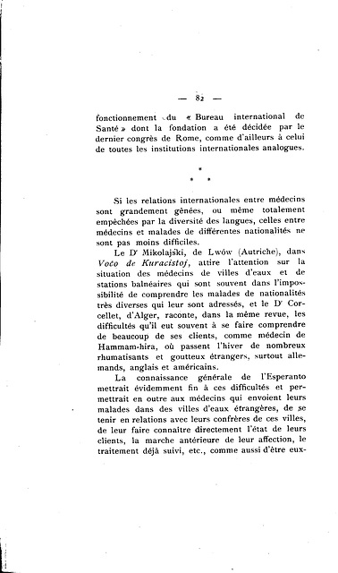 Corret - Utilité et possibilité d’une langue auxiliaire internationale en médecine