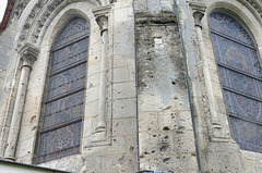 Impacts de balles sur l'église de Morsain