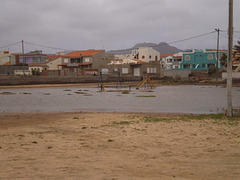 Playground flooded by recent rain.