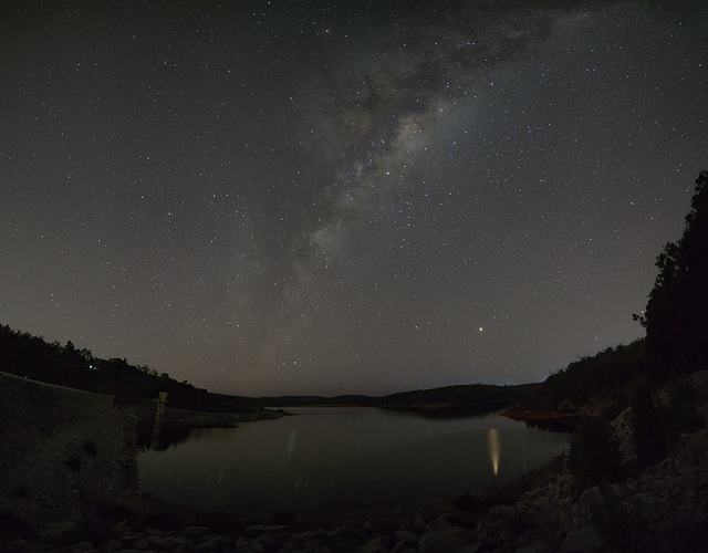 Milky way and Mars