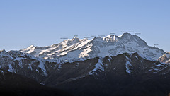 Mountain views from the Sanctuary of St. Bernard of Trivero, Biella - The Monte Rosa Group (To read the names of the peaks it is recommended to enlarge the image)