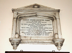 Monument to Charles Arthur Chetwynd Talbot, Aston Church, Cheshire