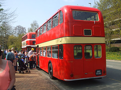 DSCF1350 Former Eastern Counties Omnibus Company FLF453 (JAH 553D) at the Wellingborough Museum Bus Rally -  21 Apr 2018