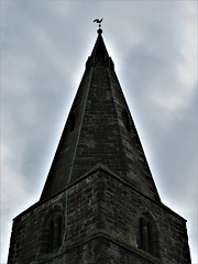 sandiacre church, derbs; late c13 tower top, c14 spire