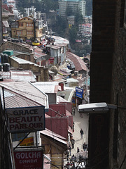 Shimla- Looking Down from The Mall