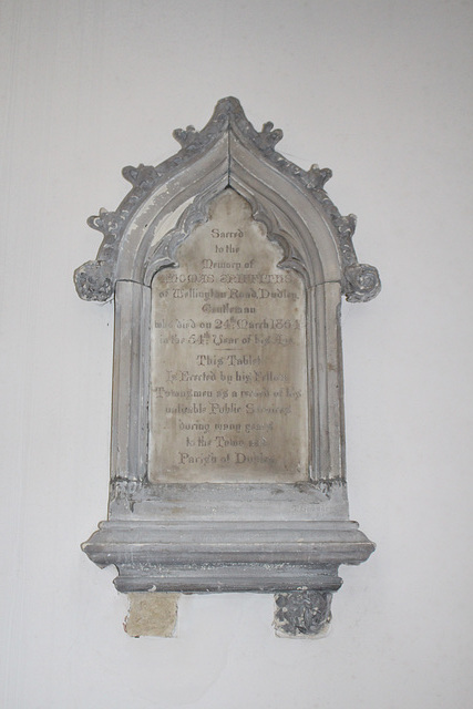 Memorial to Thomas Griffiths, St Thomas & St Luke's Church, Dudley, West Midlands