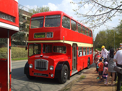 DSCF1344 Former Eastern Counties Omnibus Company FLF453 (JAH 553D) at the Wellingborough Museum Bus Rally -  21 Apr 2018