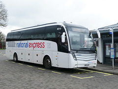 Whippet Coaches (National Express contractor) NX10 (BK15 AHY) in Mildenhall - 2 Apr 2019 (P1000829)