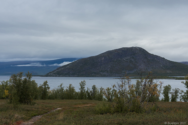 auf der E10 am Torneträsk, zwischen Kiruna nach Abisko (© Buelipix)