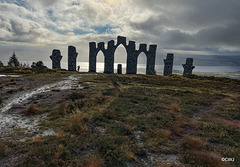 The Fyrish Monument looking south over the Cromarty Firth
